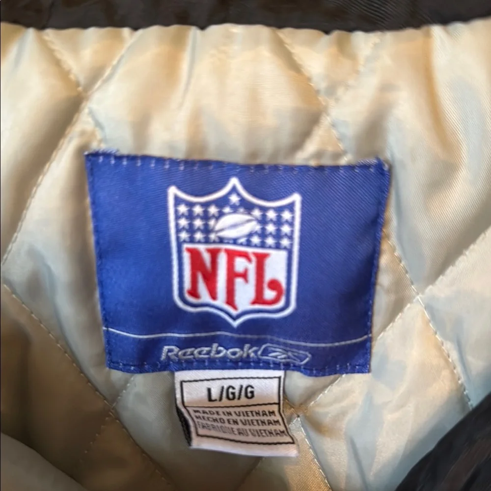 Reebok NFL Black Quilted Jacket - Picture 2 of 6